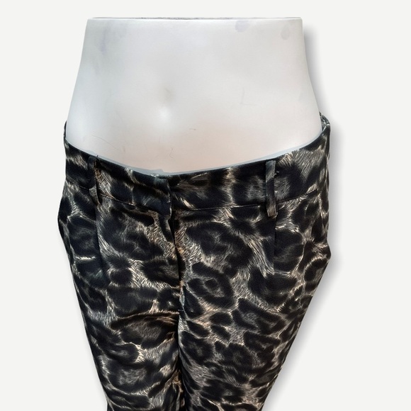 Elli WHITE animal‎ print trouser pant large - Picture 2 of 7
